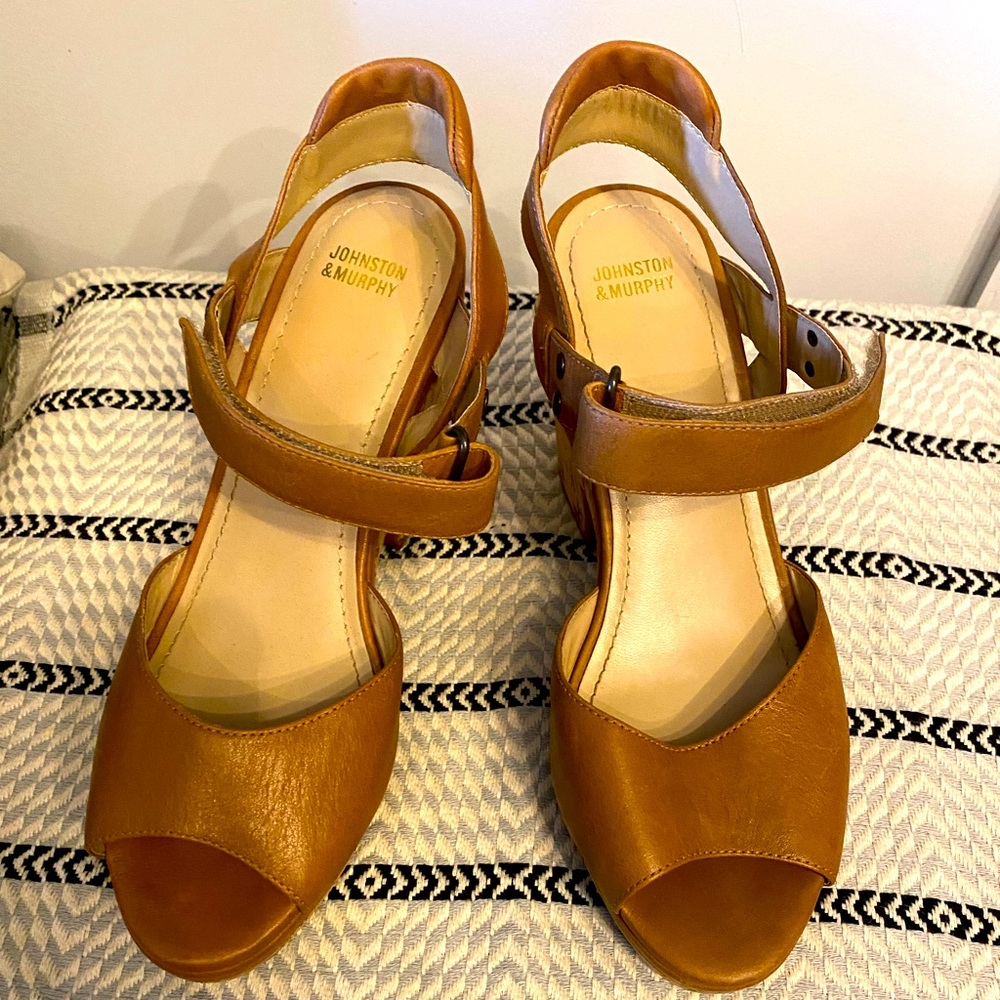 Johnston and Murphy platform wedges